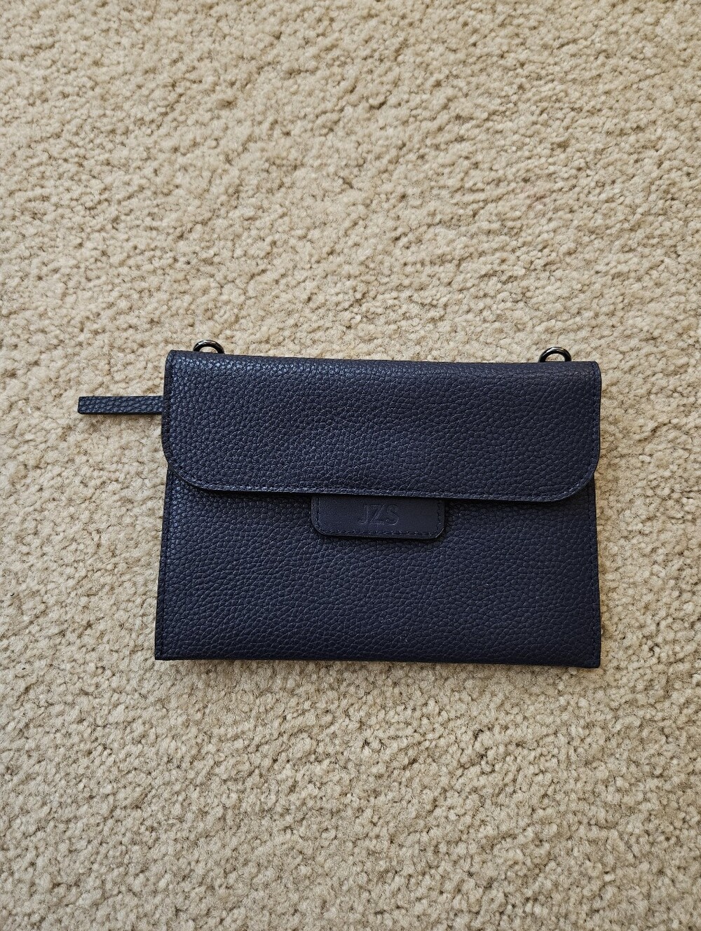 Tumi JZS Navy Pebbled Leather Clutch Wallet
